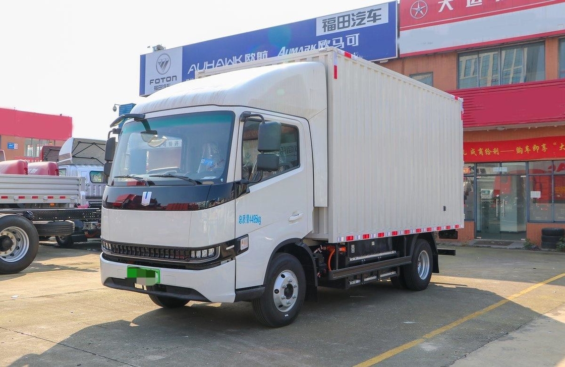 Box Trucks Geely Pure Electric Truck Nouveau carburant énergétique 4*2 Fourgon Box 4 mètres A/C
