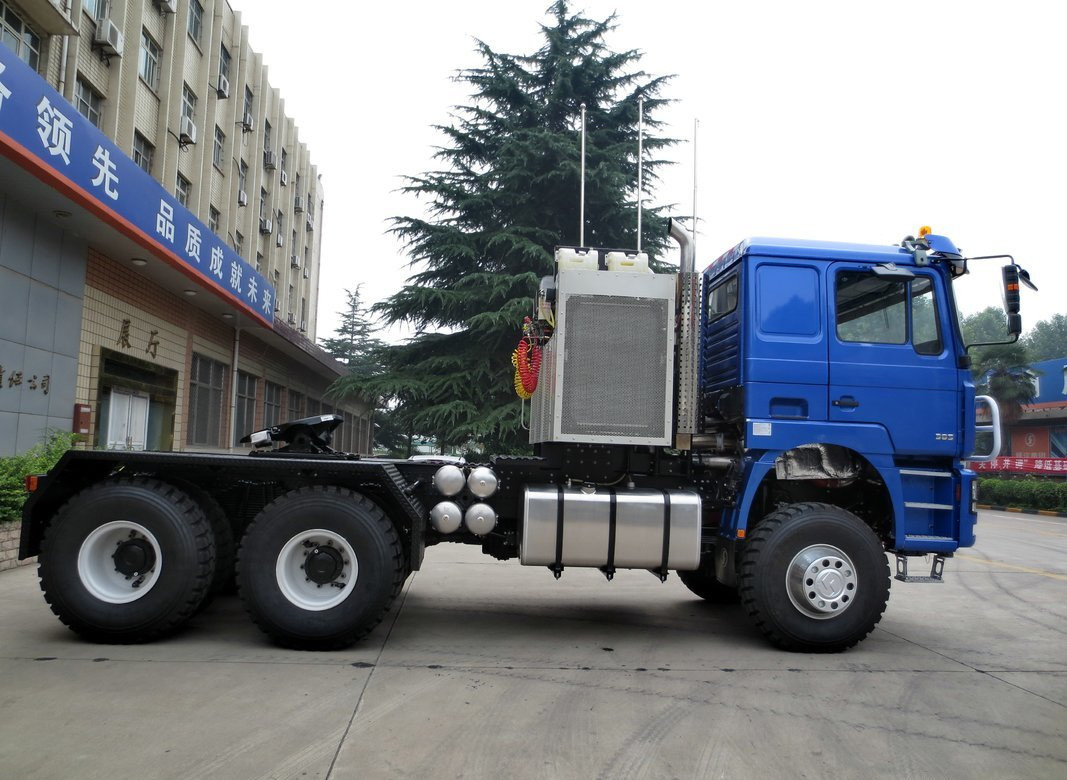Camions tracteurs utilisés 6*6 Full Drive Shacman Prime Mover Cummins Moteur de 600 ch avec 10 pneus