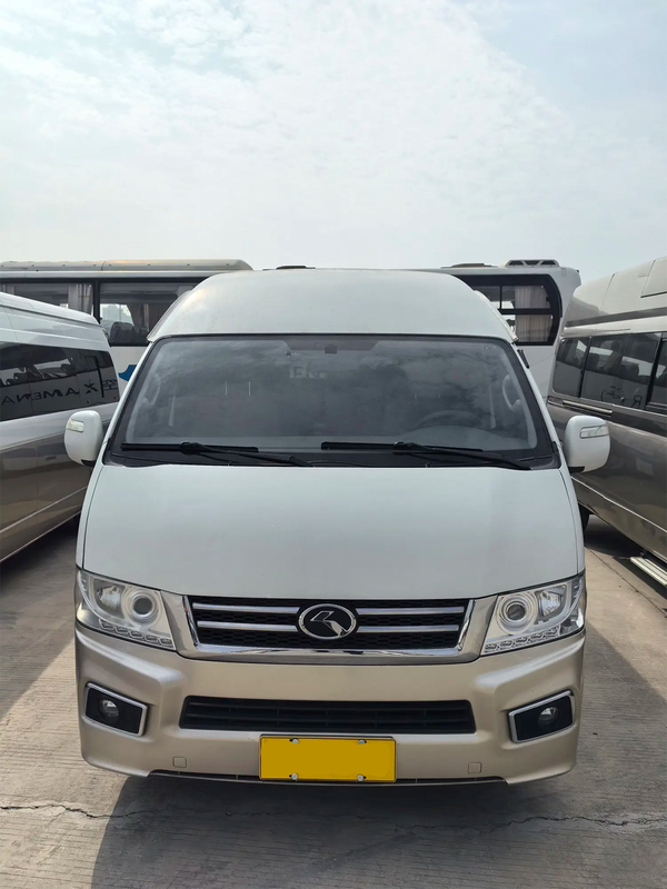 Minicoche d'occasion 2017 année 19 sièges moteur à huile porte oscillante externe Jinlong Hiace