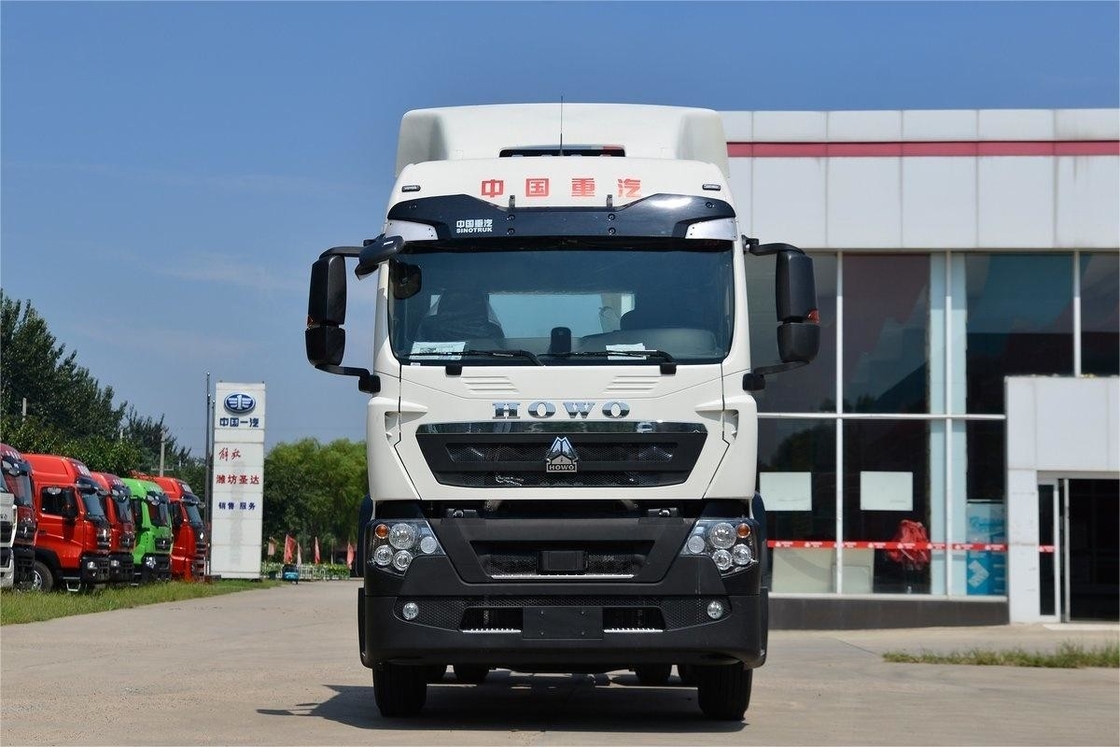 HOWO Tracteur Truck Norme nationale VI d'émission d'essieu unique 350 chevaux Diesel avec déflecteur