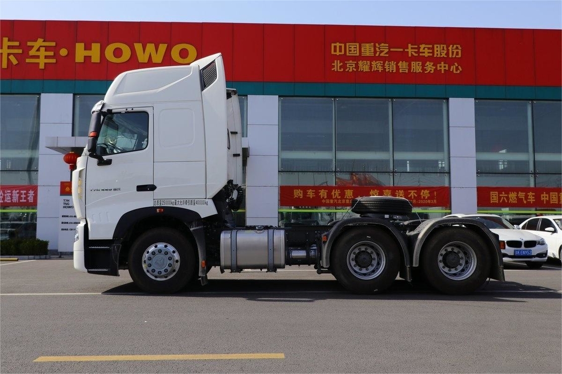 T7H Camion lourd avec climatisation Déflecteur tampon hydraulique 6X4 Tracteur de marchandises dangereuses