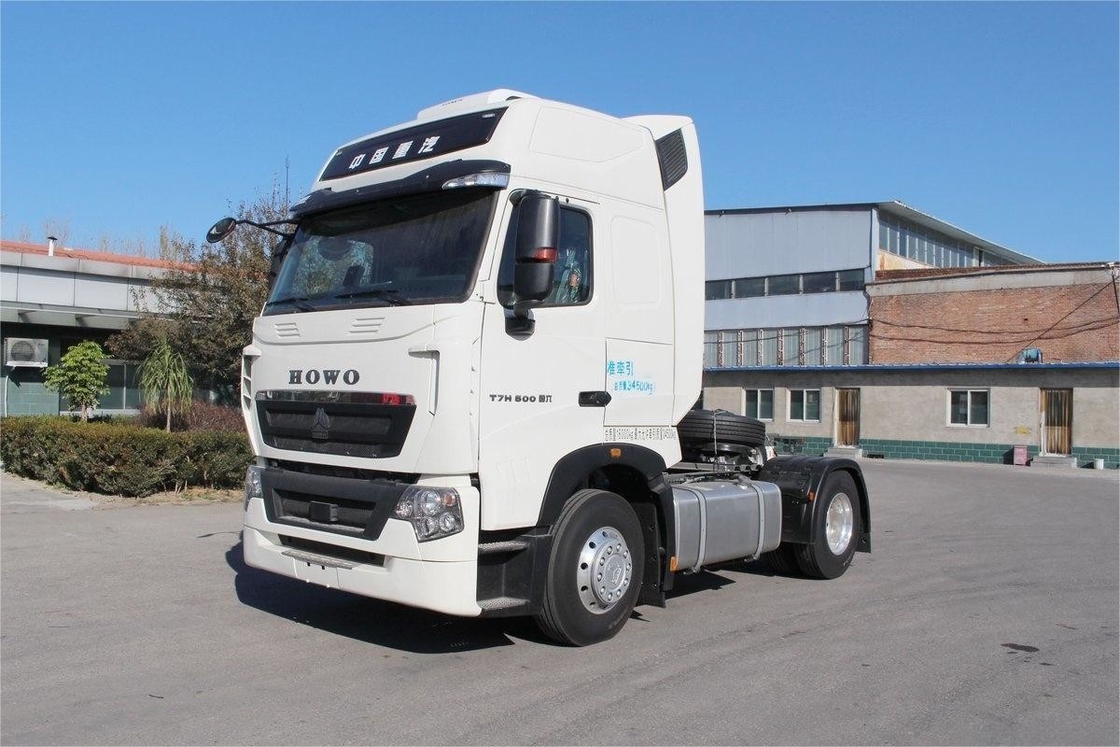 T7H HOWO Camion lourd, déflecteur d'air avec climatiseur, 500 ch, tracteur à un seul essieu 4X2