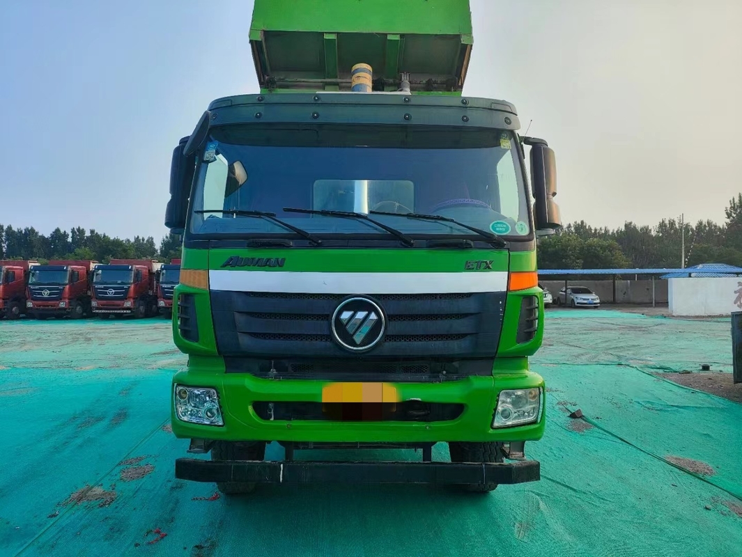 6*4 Camion à ordures de seconde main Foton ETX Tipper 2018 Année Weichai 375hp Avec seau de type U