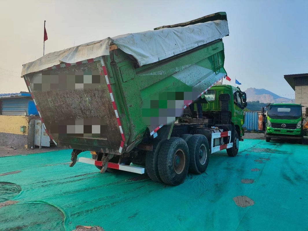 6*4 Camion à ordures de seconde main Foton ETX Tipper 2018 Année Weichai 375hp Avec seau de type U