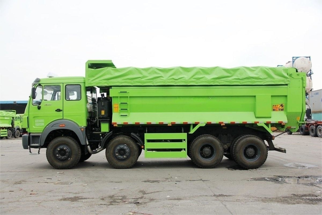 Camion de décharge lourd Beiben 336HP 8X4 6,4m Nouveau couvercle de bâche écologique