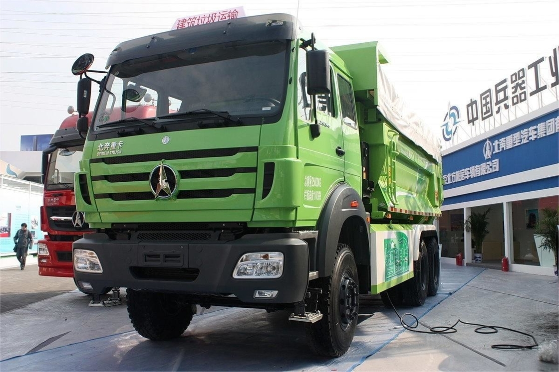 Camion lourd Beiben 336HP 6X4 5,6m Diesel 12 vitesses Camion à charge en forme de U avec couvercle de bâche