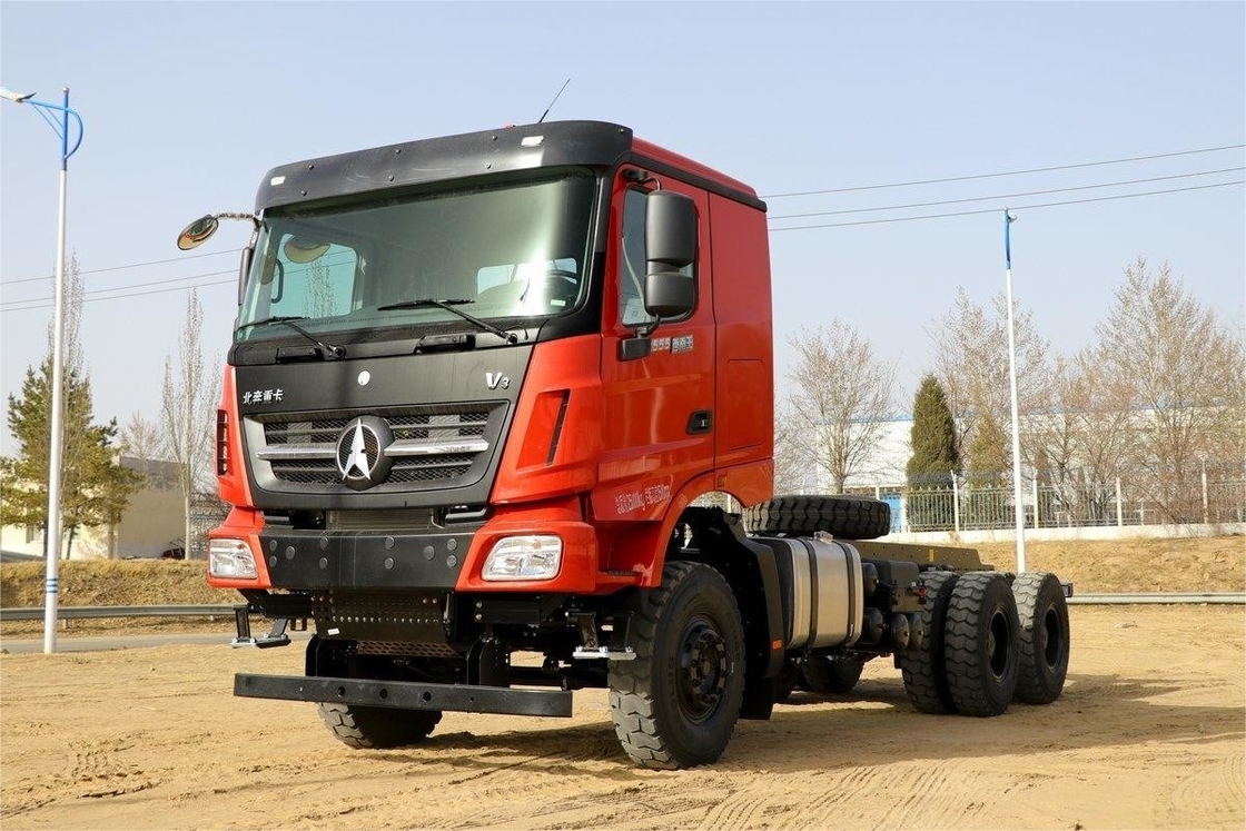 Camion lourd Beiben 550 HP 6X4 Couvertures de dessus écologiques multiples 6m Chassis de camion à ordures