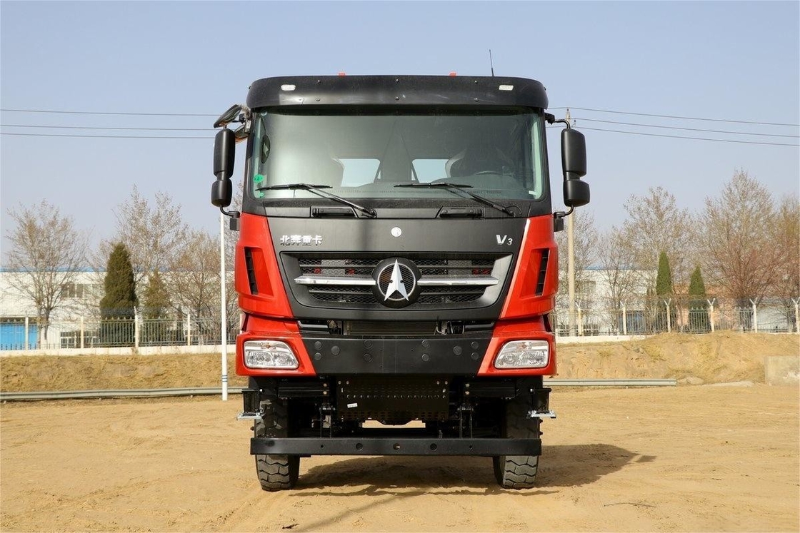 Camion lourd Beiben 550 HP 6X4 Couvertures de dessus écologiques multiples 6m Chassis de camion à ordures