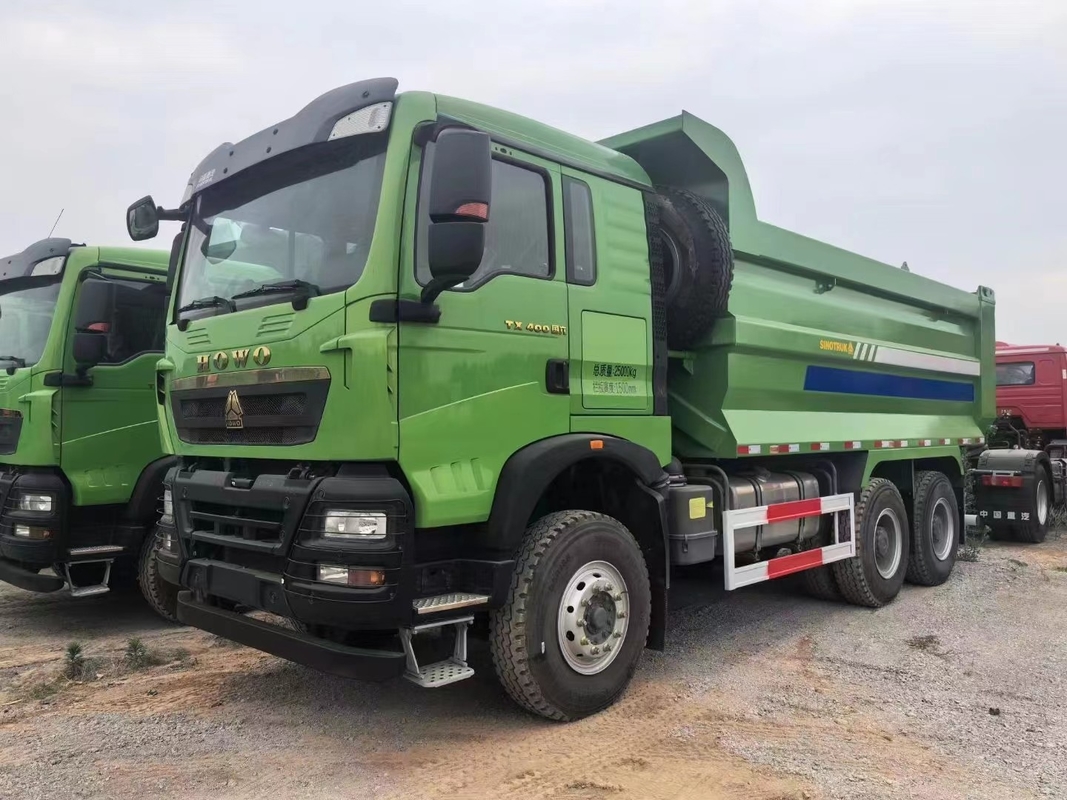 Camions à ordures Sino 400 HP tout neuf 6*4 mode de conduite avec 40 pneus Howo TX Tipper en stock