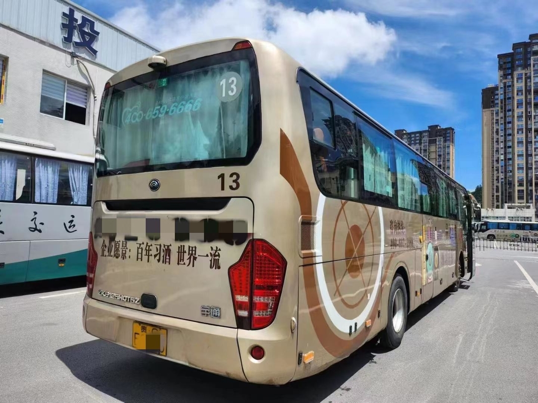Bus touristique d'occasion 52 places 2020 Année Yutong Shuttle Bus ZK6125 Couleur Champagne
