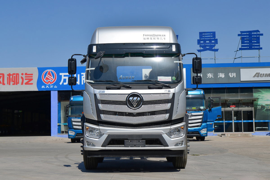 Route unique et demi-sièges Foton Auman camion haut toit diesel 245HP 6X2 8,6m chassis de camion