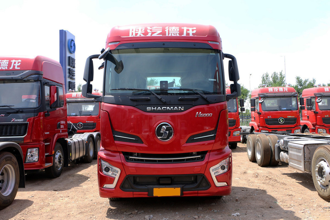 AMT 12 vitesses à une rangée semi-siège diesel 480 ch 6 * 4 Shacman camion tracteur modèle H6000