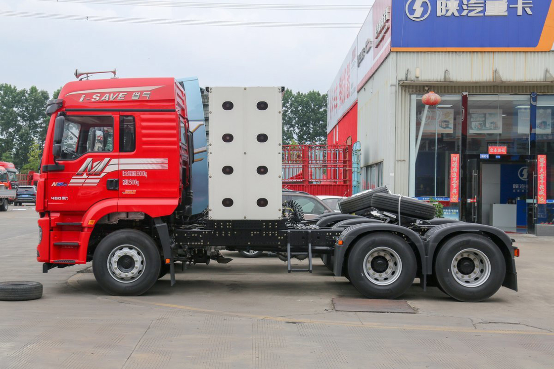 Moteur Weichai à demi-siège à rangée unique 460 chevaux 6X4 Tracteur à GNC à toit élevé Shacman Camion lourd