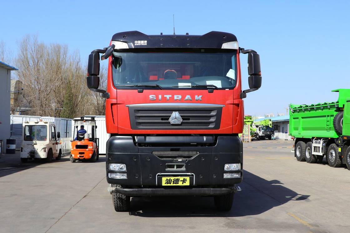 SITRAK G7 Camion à décharge de 12 vitesses 400 ch 6x4 5,8 m Container à décharge en forme de U Corps rouge Sinotruk
