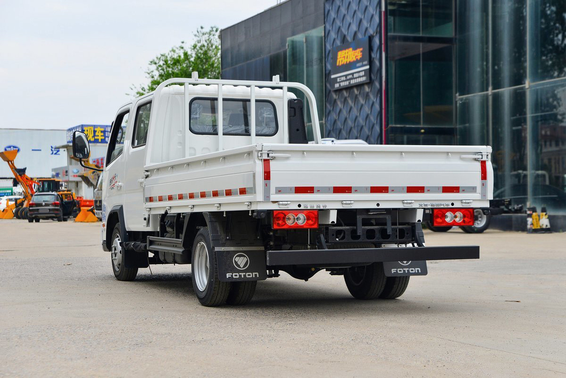 Auman M modèle 2.0L sièges à double rangée 144HP Manuel à essence 5 vitesses 2.7m Foton Flatbed Mini Truck