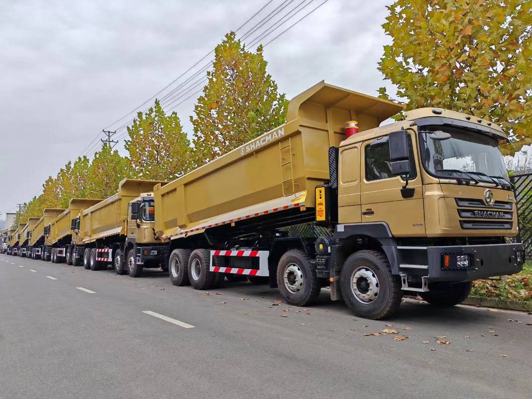 Camion à ordures d'occasion À vendre 12 roues Shacman F3000 Tipper Weichai 400 ch Euro2 émission