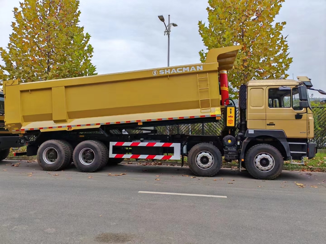 Camion à ordures d'occasion À vendre 12 roues Shacman F3000 Tipper Weichai 400 ch Euro2 émission