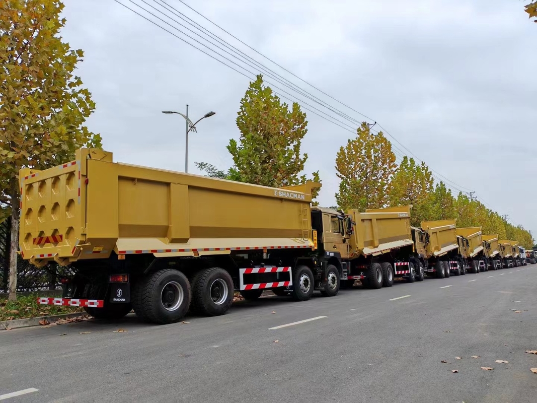 Camion à ordures d'occasion À vendre 12 roues Shacman F3000 Tipper Weichai 400 ch Euro2 émission