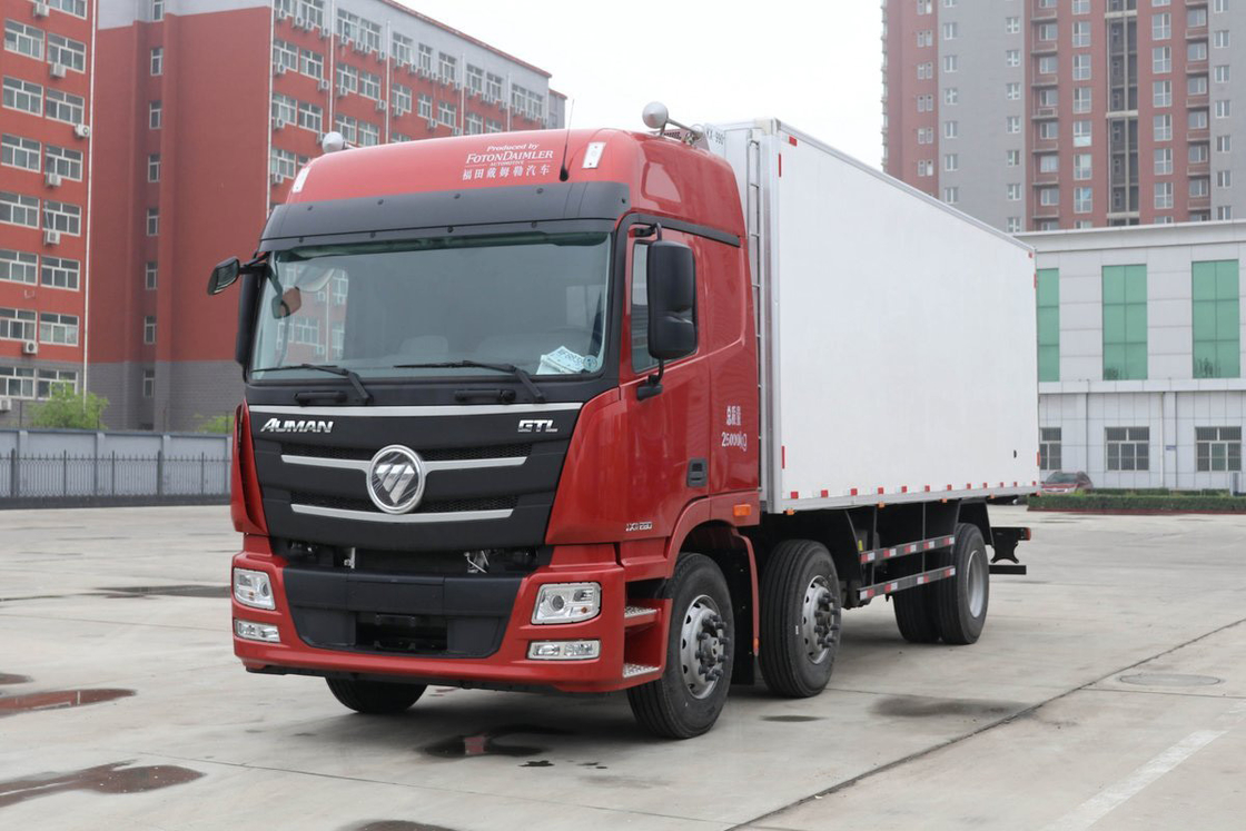 Camion lourd Foton GTL climatisation sur le toit haute sièges à demi rangée 280 Chevaux 6X2 9,45m Auman BJ5259 Camion réfrigéré