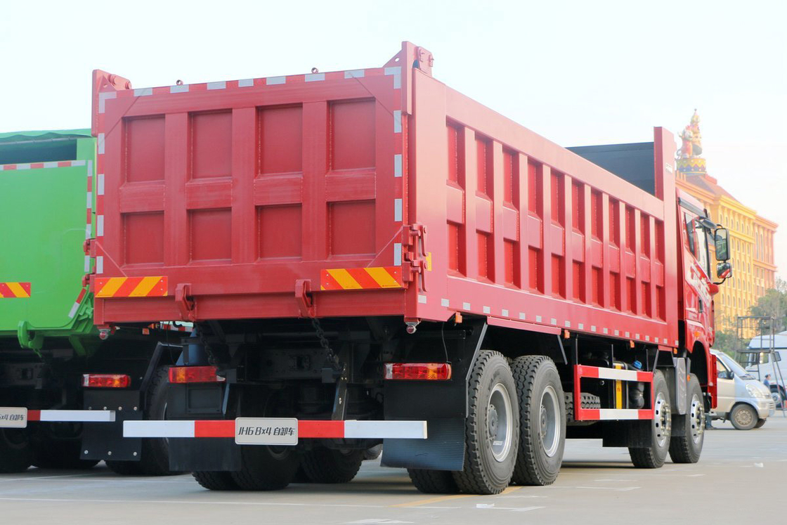JH6 camion lourd diesel 430 HP 8X4 8,2m Qingdao Jiefang déchargeur