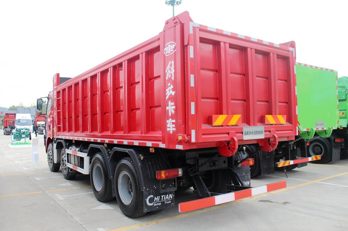 FAW Jiefang Dump Truck J6M Heavy Truck Diesel 350 chevaux siège à rangée unique 8x4 6,5m boîte de chargement arrière