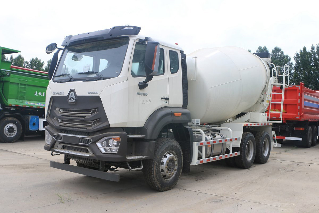 Sinotruk Haohan N7G Sièges à moitié rangée supérieure plat 380 chevaux Air conditionné automatique 6X4 Camion à béton