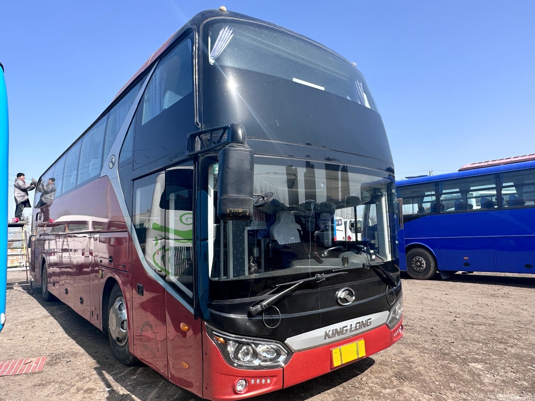 Autobus à vendre Autobus Kinglong d'occasion 54 sièges XMQ6125 Weichai 375hp Autobus avec climatiseur