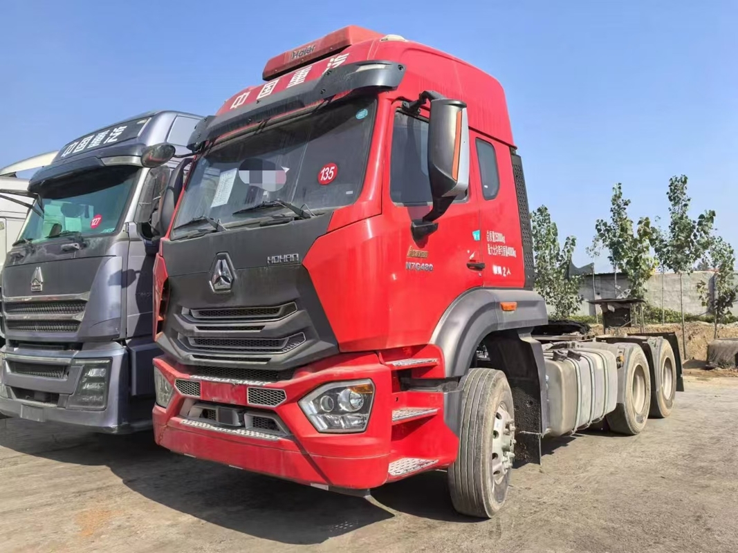 Tracteurs d'occasion Tête 10 pneumatique Sinotruk Hohan N7G 2021 Année remorque camion homme moteur 480 ch