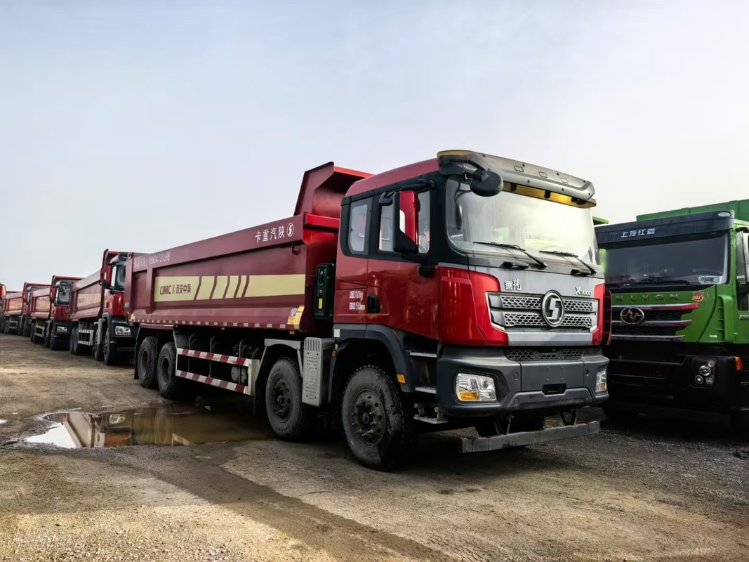 Camion à conteneurs d'occasion pour les mines Shacman Weichai 430 chevaux Levé avant 8*4 Mode de conduite 12 Pneus Lhd 50 tonnes Chargement