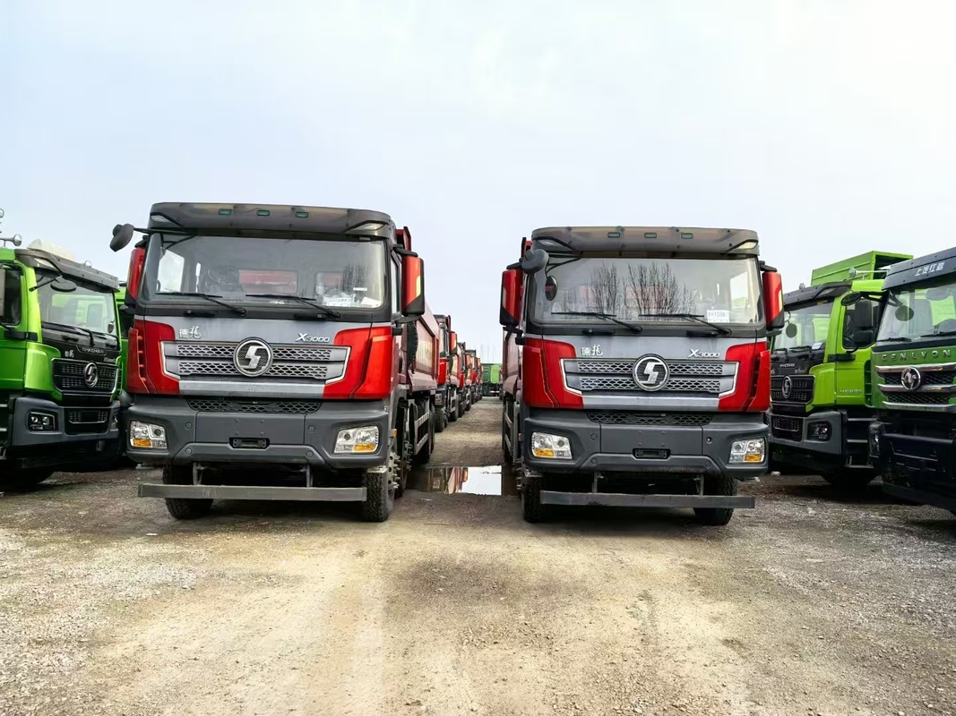 Camion à conteneurs d'occasion pour les mines Shacman Weichai 430 chevaux Levé avant 8*4 Mode de conduite 12 Pneus Lhd 50 tonnes Chargement