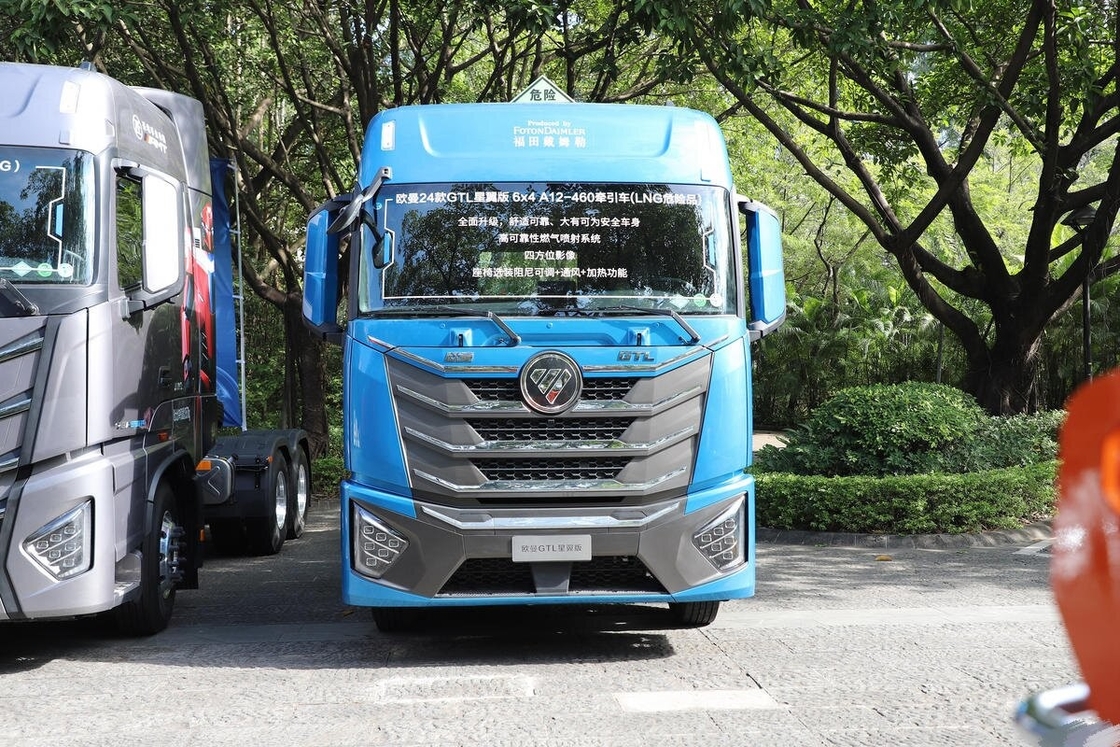 Tête de tracteur à bas prix utilisée Foton Horse 6*4 Mode de conduite 460 chevaux moteur Cummins GNL cabine haute toiture avec couchette
