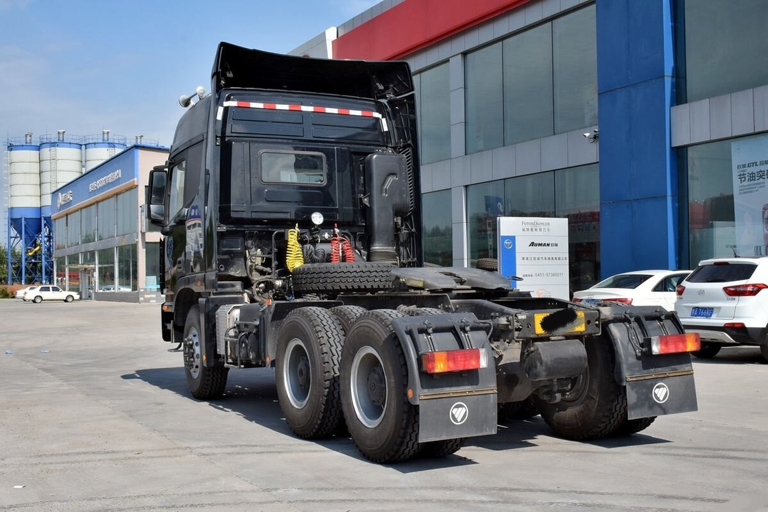 Tête de tracteur d'occasion Euro IV moteur diesel Foton Auman 430hp 6*4 Mode de conduite 10 Pneus sur mauvaise route