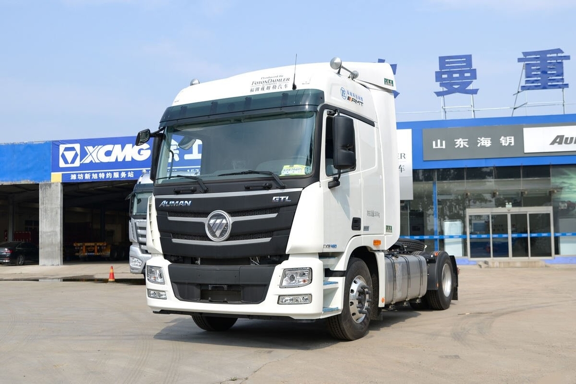 La tête de tracteur ZF à transmission utilisée Foton Auman moteur Cummins de 460 ch Amélioration des infrastructures de transport