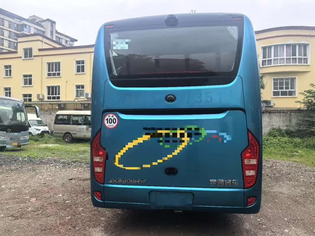 Luxury Used Coach K6906  Blue A/C Diesel Engine Leaf 39 Seats Spring Suspension Long Distance