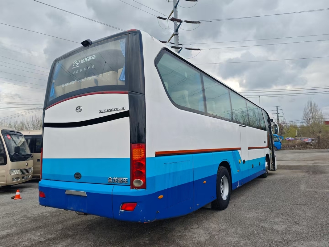 2020 Coach de seconde main 55 sièges 12 mètres Forme lisse Autobus King Long utilisé XMQ6129 Double porte