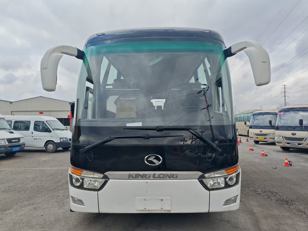 2020 Coach de seconde main 55 sièges 12 mètres Forme lisse Autobus King Long utilisé XMQ6129 Double porte