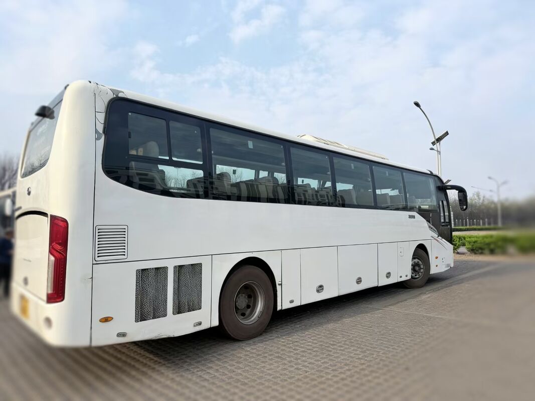 Used Coach Buses King-long XMQ6120 Yuchai Euro 5  Leaf Spring 66 Seats  Lux Transport With Air Condition For Shuttle or Long Distance