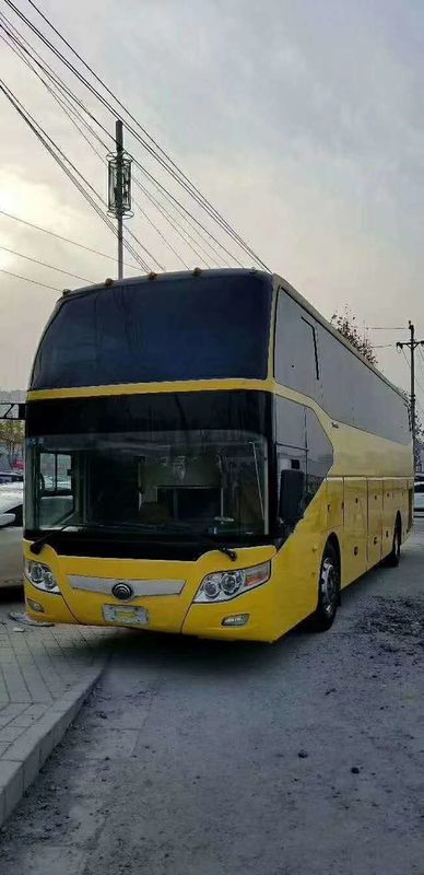 Autobus de touristes d'occasion de Yutong, autobus de luxe utilisés avec le frein à disque de roues du moteur 4 de Wechai