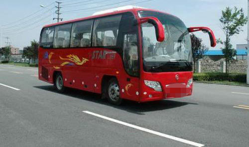Autobus de voyage utilisé 33 par sièges, 2ème autobus de main de dragon d'or avec le moteur diesel