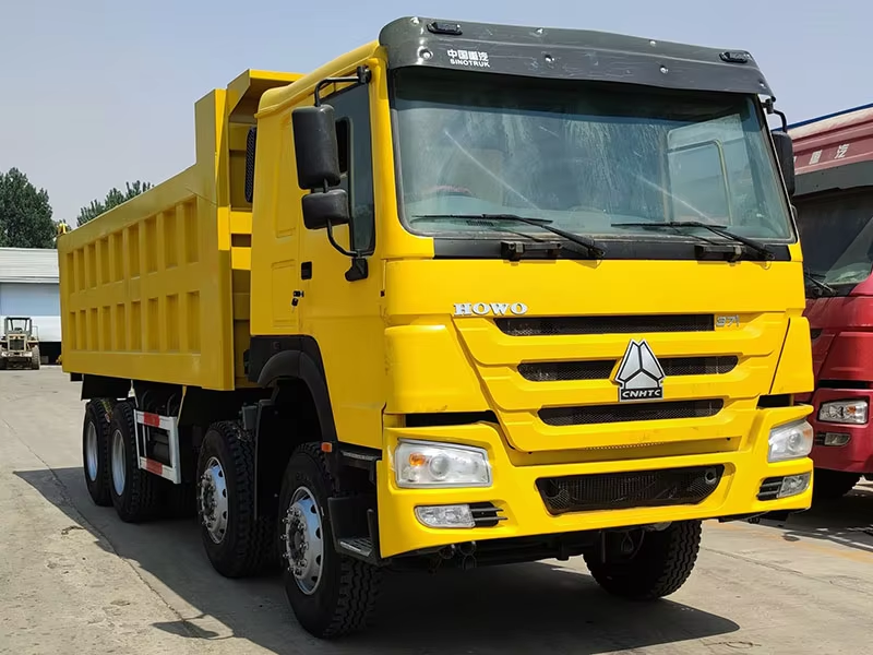 Roues à C.A. 12 utilisées du moteur diesel WP de conduite à gauche du camion à benne basculante Howo 371hp 8x4 pour le Zimbabwe
