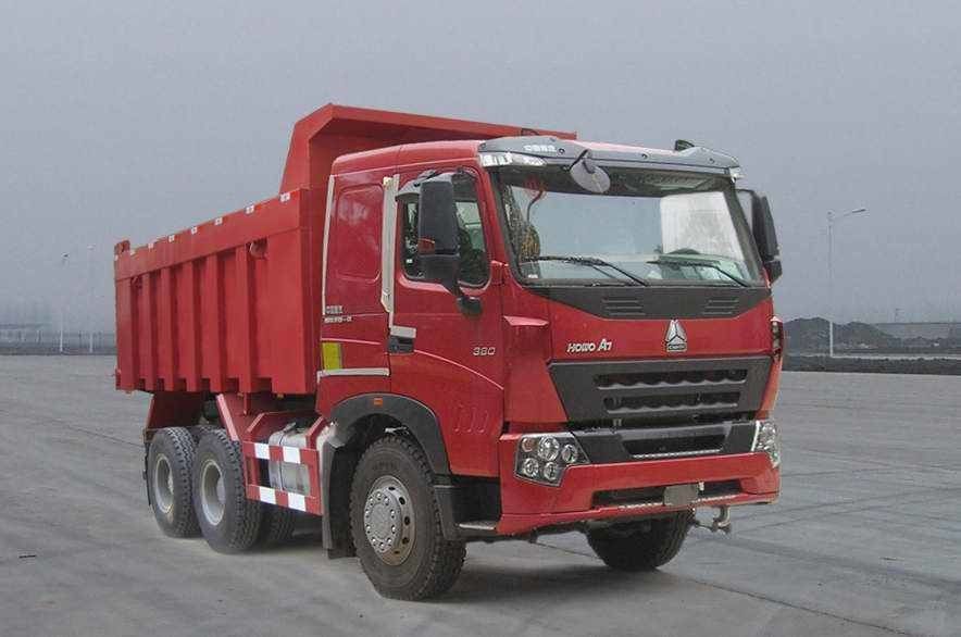 Camions- de main de Dongfeng de couleur rouge les 2èmes avec 6x4 conduisent le moteur diesel de l'EURO 3