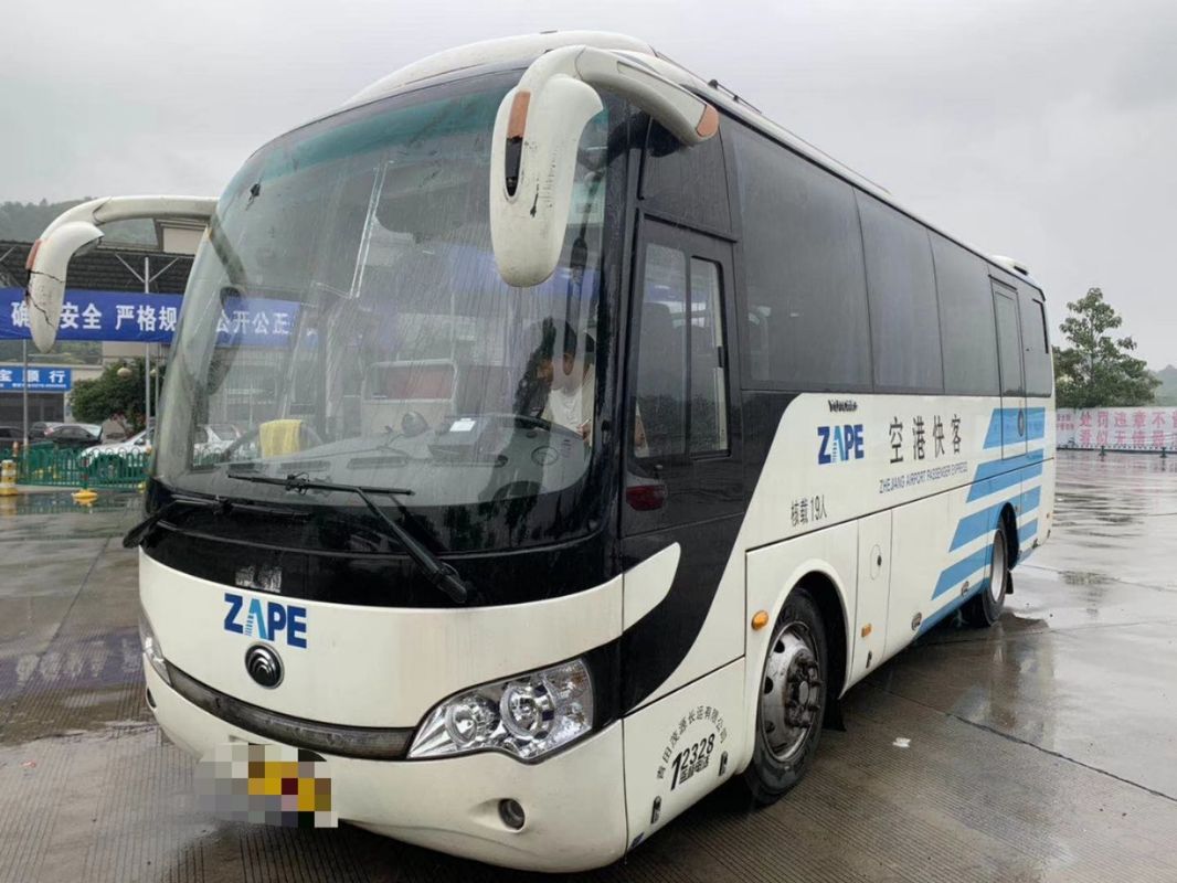 Autobus de ville de Yutong de la série ZK6858, main gauche diesel d'autobus de Seater du blanc 19 orientant 2015 ans