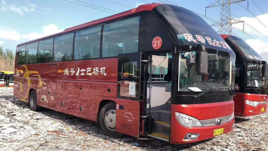 le carburant diesel 247kw 50 sièges Yutong utilisé 2015 par ans transporte le châssis en acier de l'euro III de kilomètre de moteur de Yuchai bas avec le C.A.