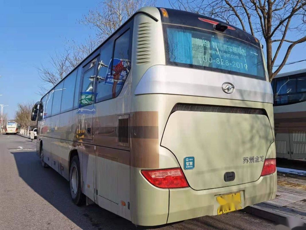 Car utilisé un plus haut par châssis Bus d'autobus de passager du modèle KLQ6115 de marque de moteur d'arrière de LHD en acier 53 sièges