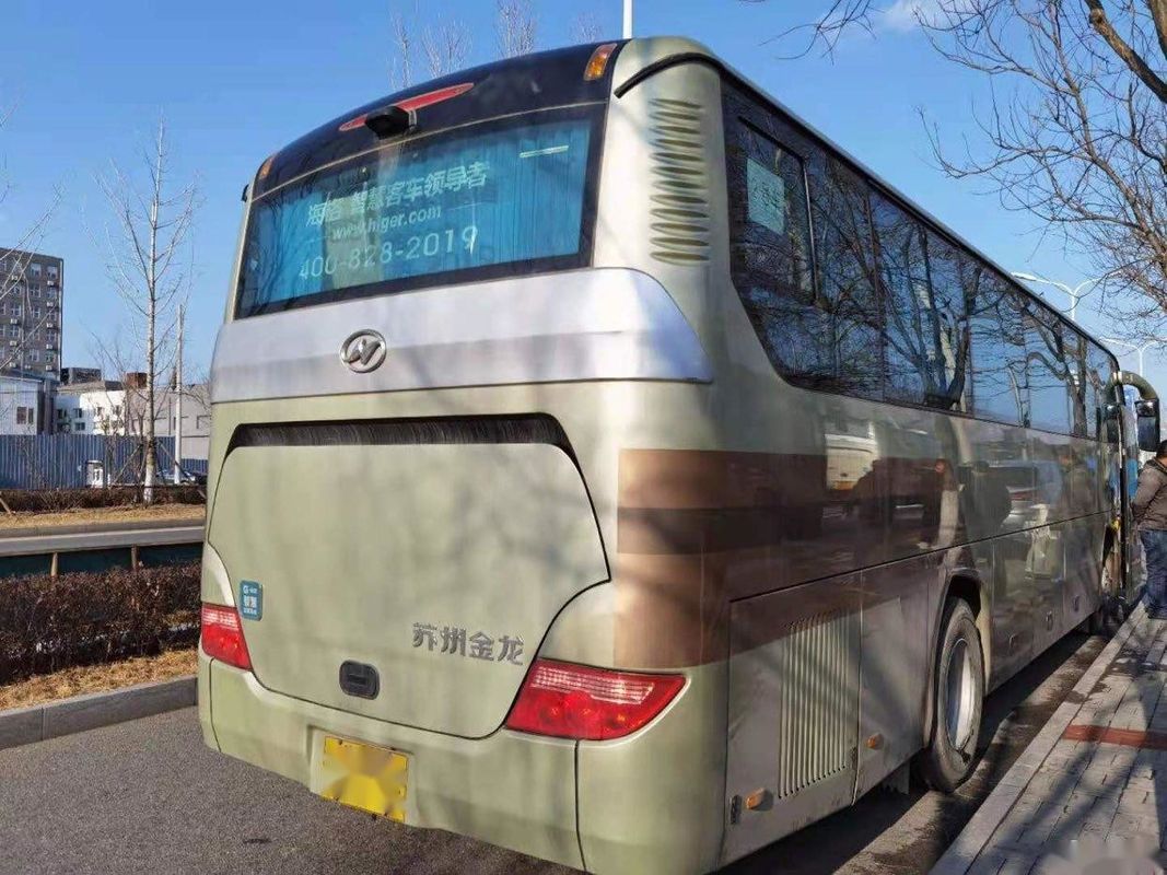Car utilisé un plus haut par châssis Bus d'autobus de passager du modèle KLQ6115 de marque de moteur d'arrière de LHD en acier 53 sièges