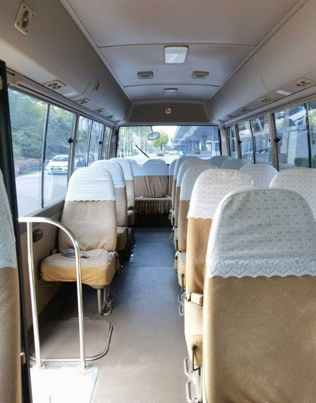 2010 autobus de caboteur utilisé de l'an 20 par sièges, autobus utilisé de Mini Bus Toyota Coaster avec le moteur à essence 2TR en bon état