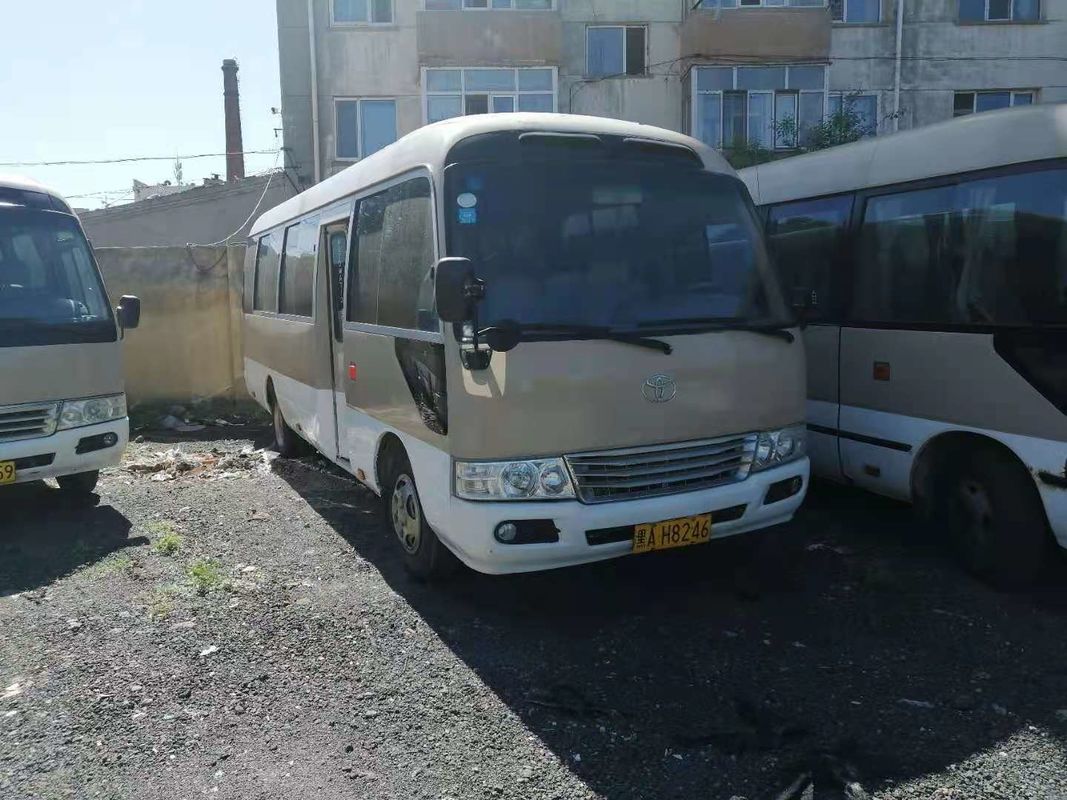 2009 l'autobus de caboteur utilisé de l'an 18 par sièges, l'autobus LHD de caboteur de Toyota a employé Mini Bus With Diesel Engine, direction gauche