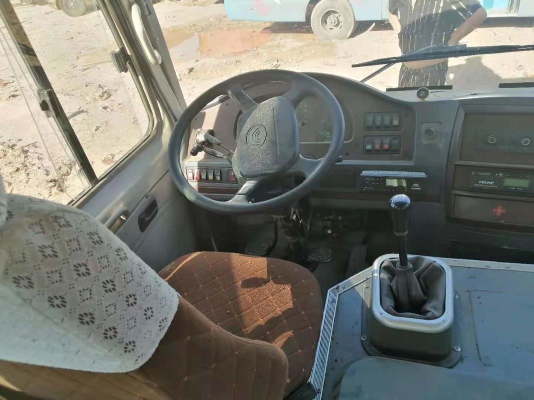 Mini Bus Yutong utilisé ZK6608 19 pose kilomètre de Bus Left Steering d'entraîneur de Front Engine Steel Chassis Used le bas