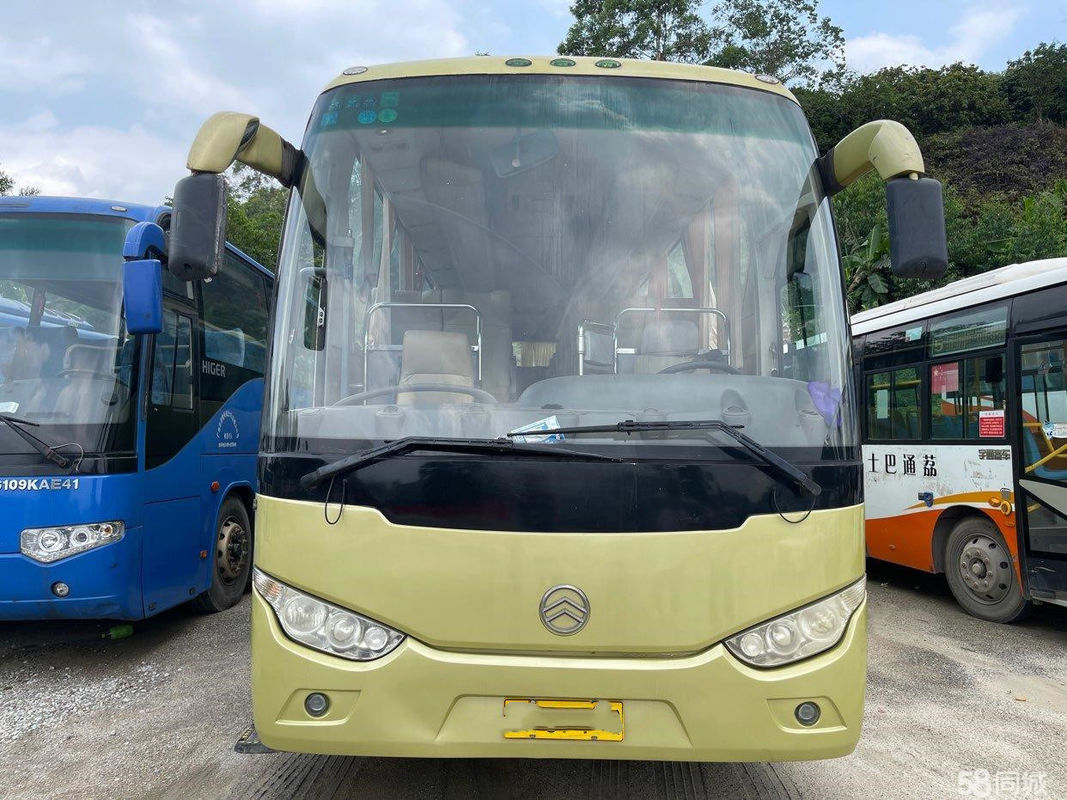 Dragon Used Coach Bus d'or 47 portes simples de l'euro III en acier de châssis de moteur de Hino J08E de sièges