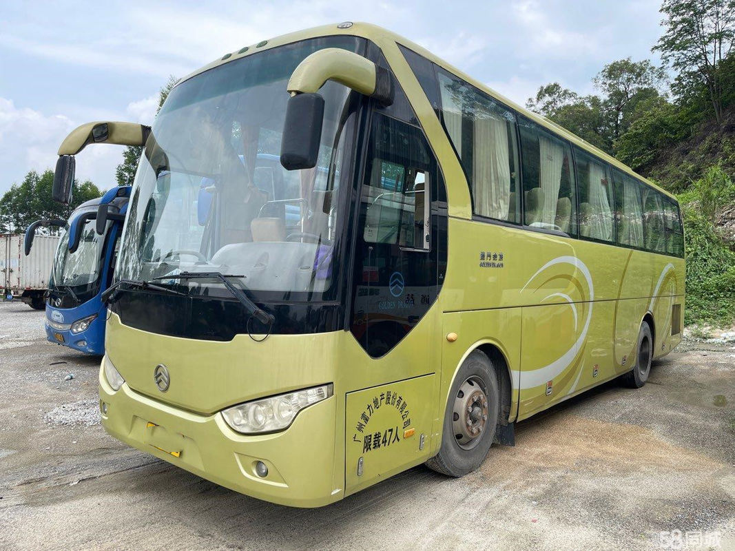 Dragon Used Coach Bus d'or 47 portes simples de l'euro III en acier de châssis de moteur de Hino J08E de sièges